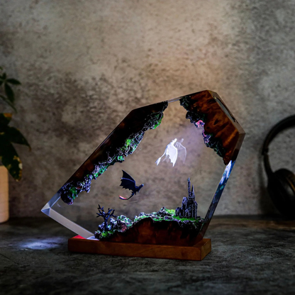Dragon Resin Lamp Magical Room Glow