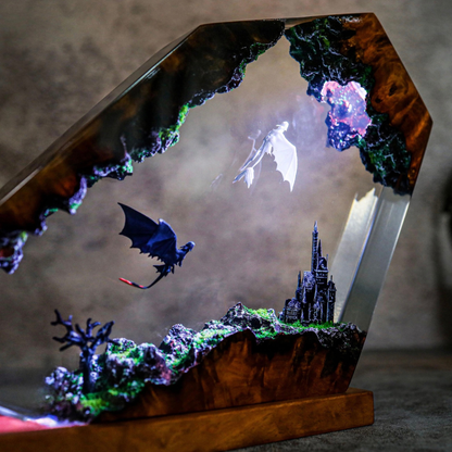 Dragon Resin Lamp Magical Room Glow